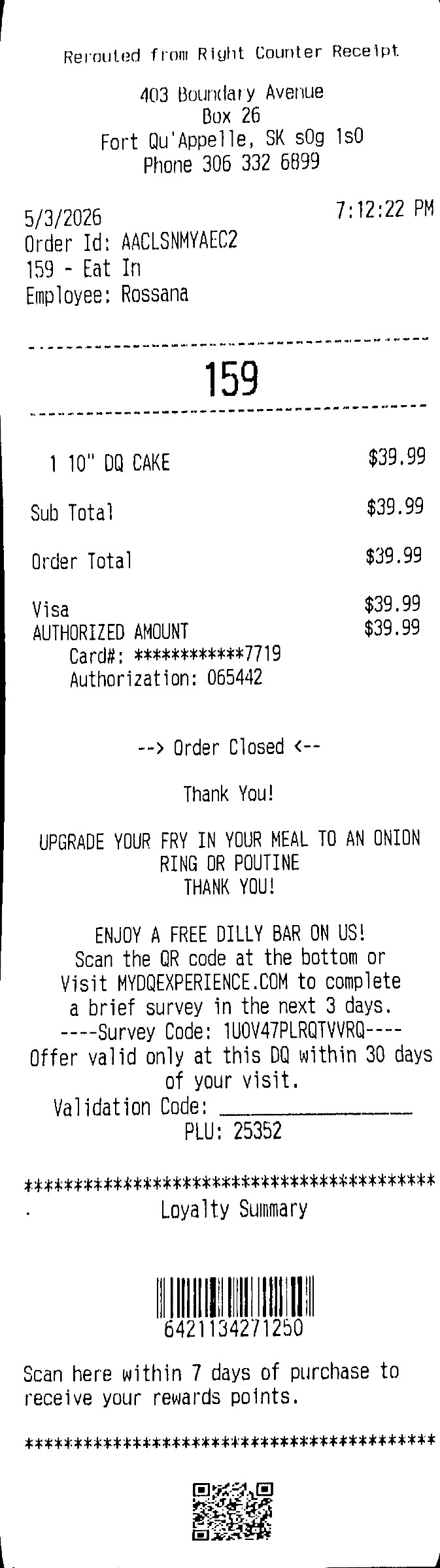 Receipt thumbnail