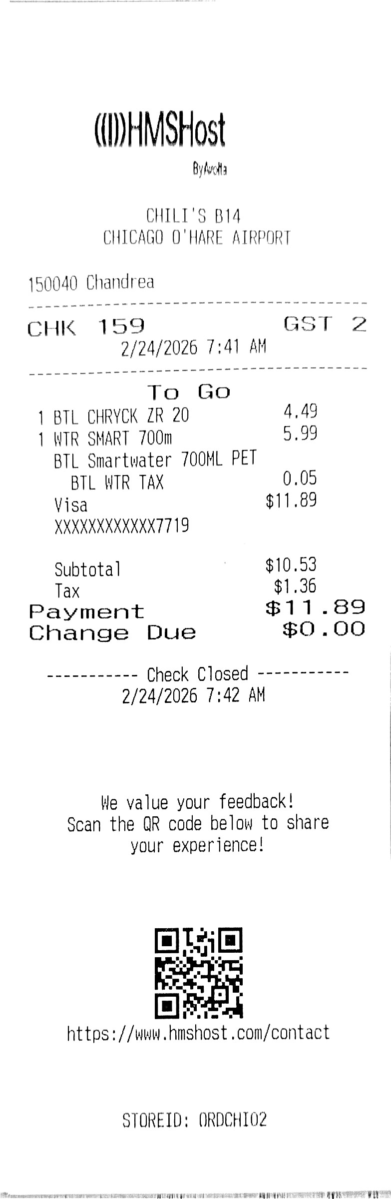 Receipt thumbnail